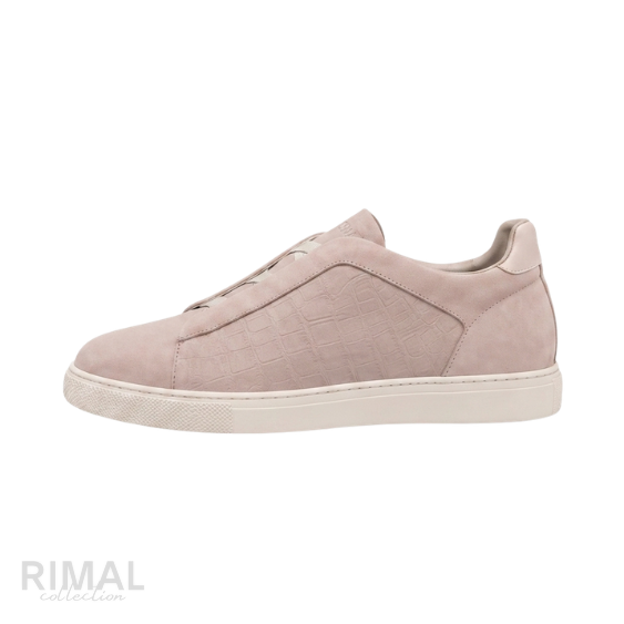 Zegna Footwear | Triple Stitch Baby Pink