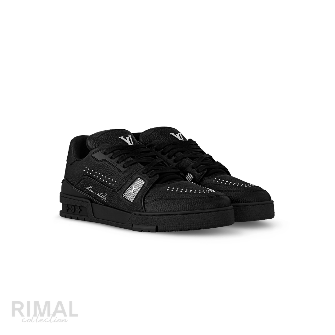 Louis Vuitton LV Trainer Leather Sneakers – Black - View 4