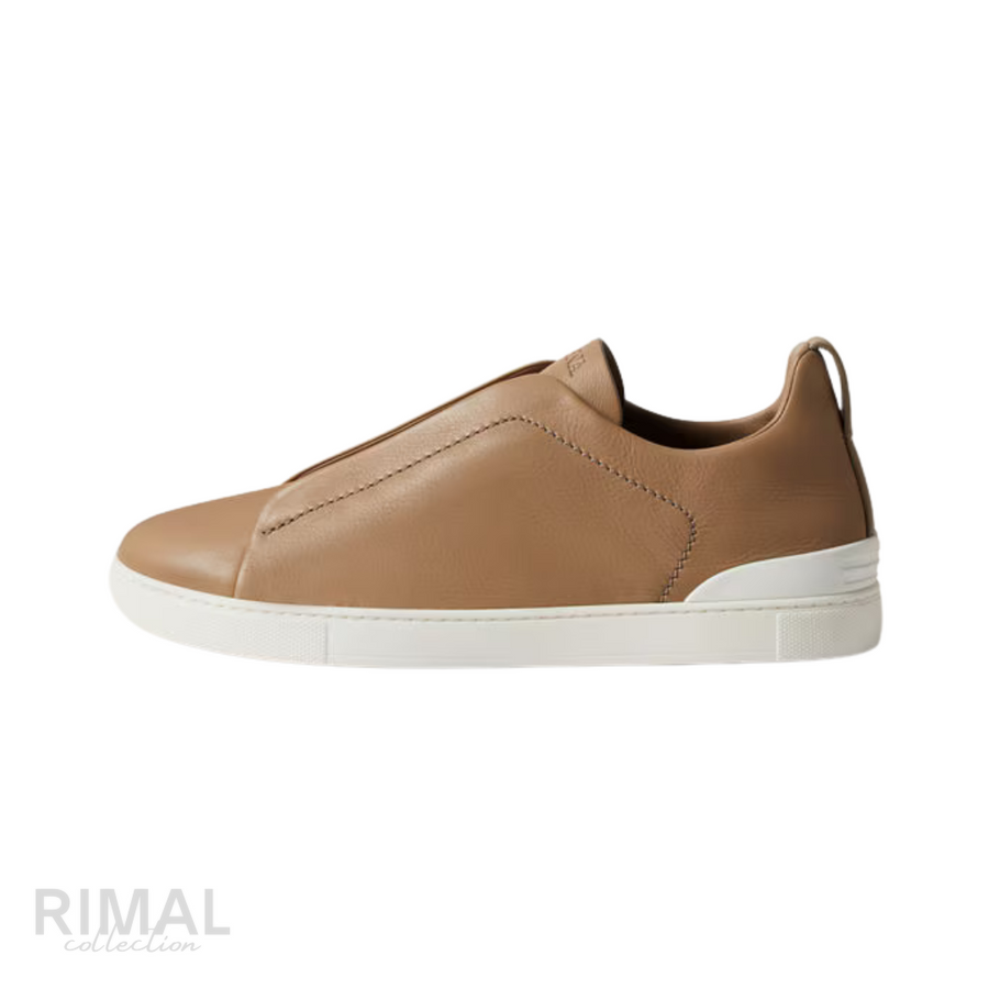 Zegna Sneakers | Triple Stitch Beige