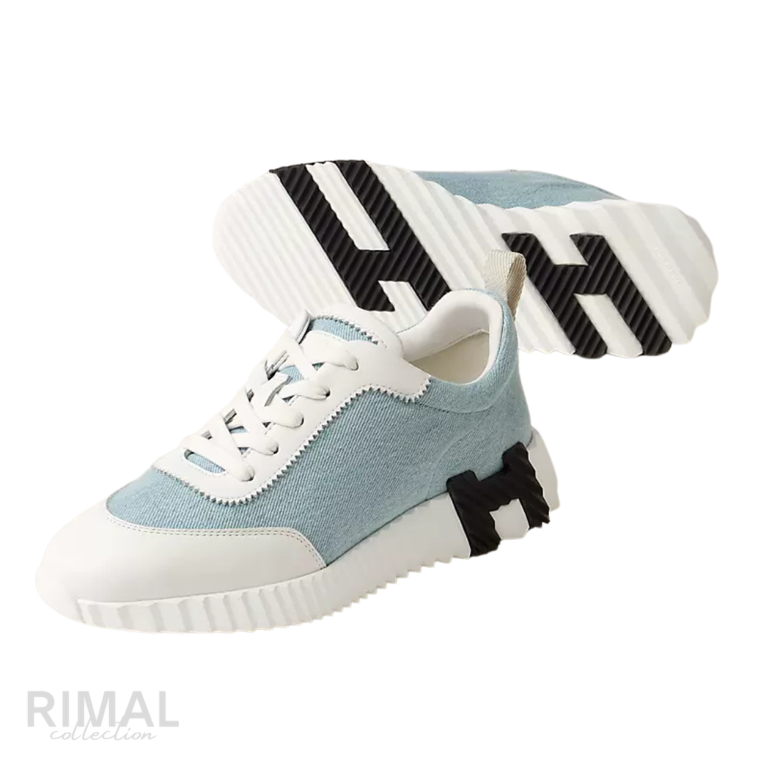 Hermès Bouncing Sneakers – Light Blue - View 3