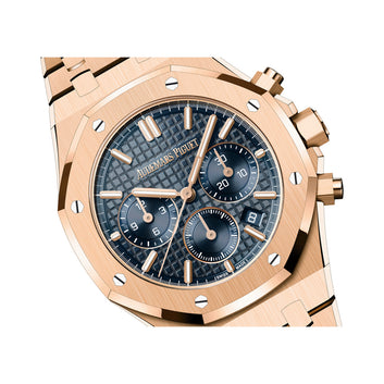 Audemars Piguet Royal Oak Rose Gold Blue Dial Watch - 267150or 1356or 01