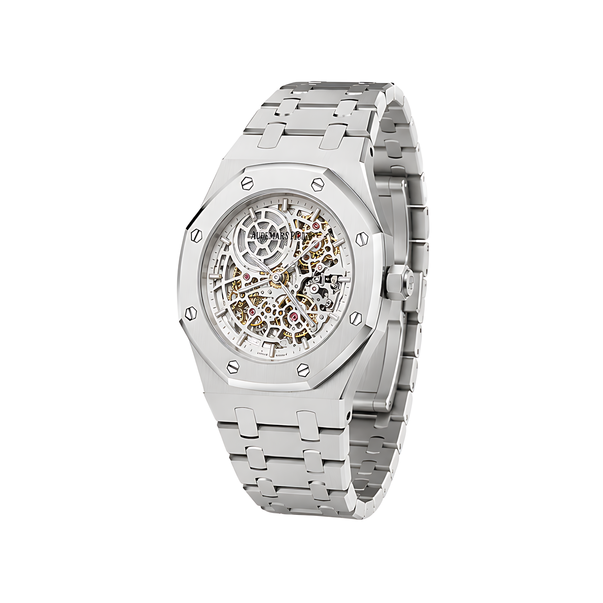 Audemars Piguet Royal Oak Double Balance Wheel Skeleton Silver Watch - image 2