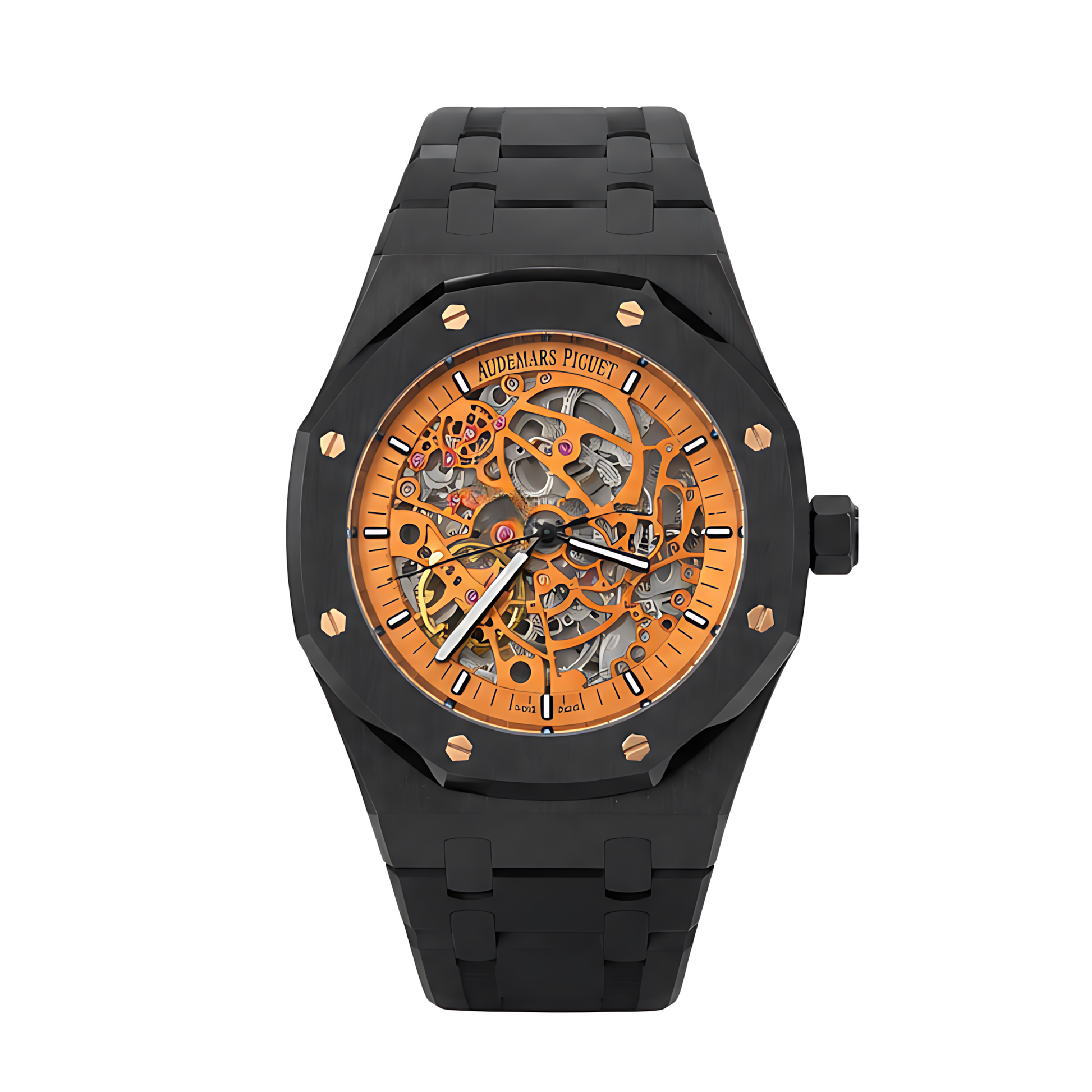 Audemars Piguet Royal Oak Skeleton Black Ceramic Orange Watch - image 1