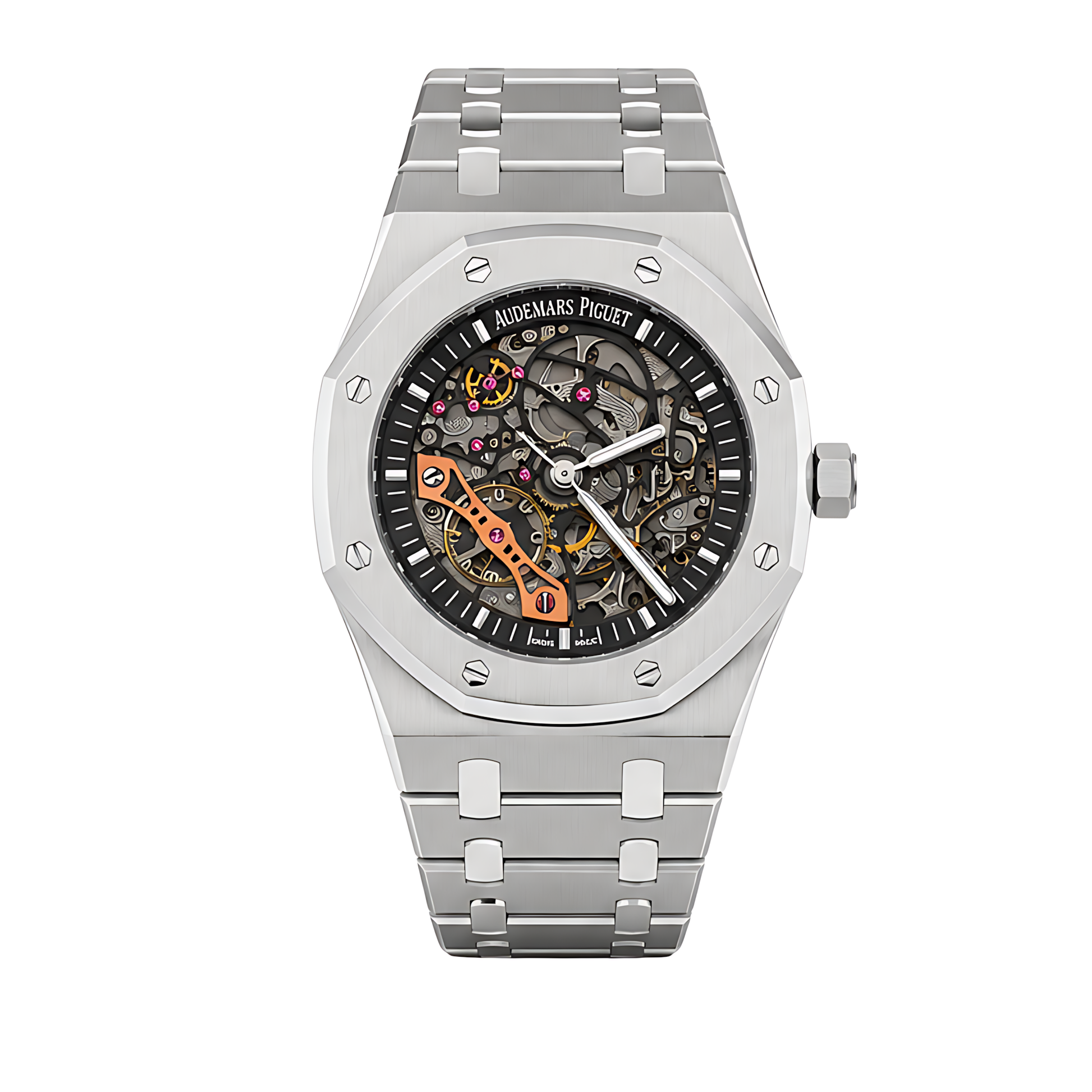Audemars Piguet Royal Oak Skeleton Silver Black Dial Watch - image 1