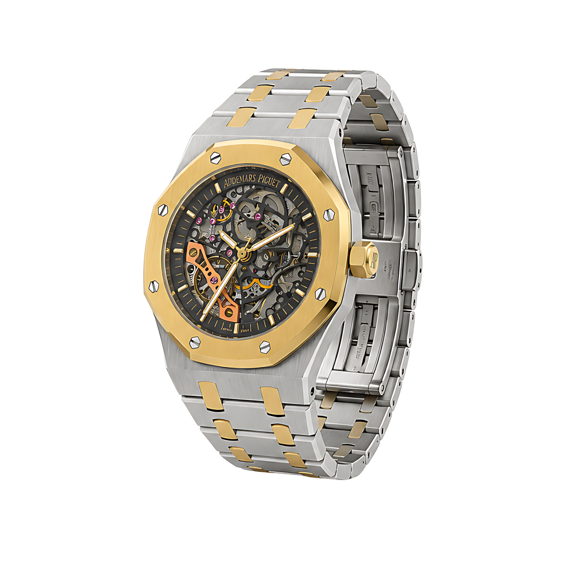 Audemars Piguet Royal Oak Skeleton Two Tone Black Watch - image 2