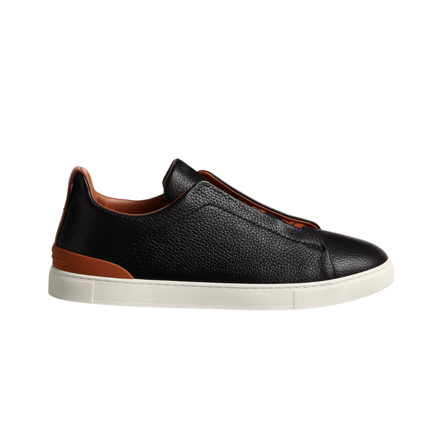 Zegna Deerskin Triple Stitch Sneakers