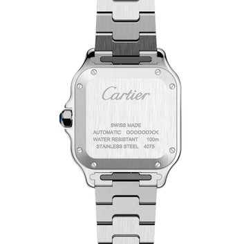 Cartier Santos de Cartier Stainless Steel Silvered Watch