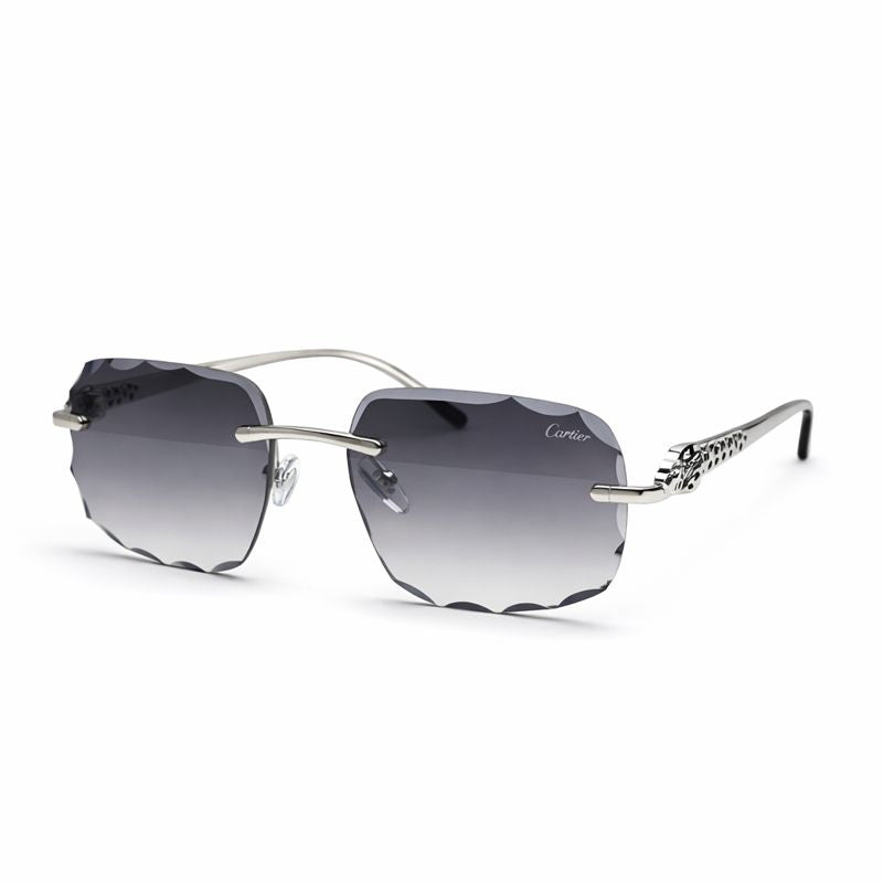 Cartier — Chic Black Aviator Sunglasses