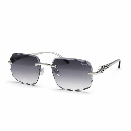 Cartier — Chic Black Aviator Sunglasses