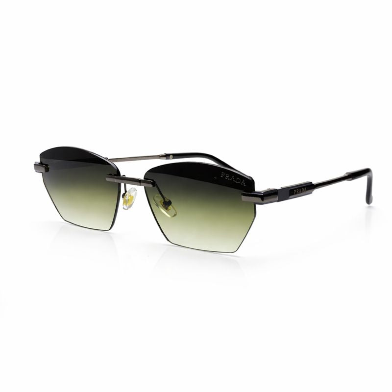 Prada — Gold Metallic Frame Sunglasses