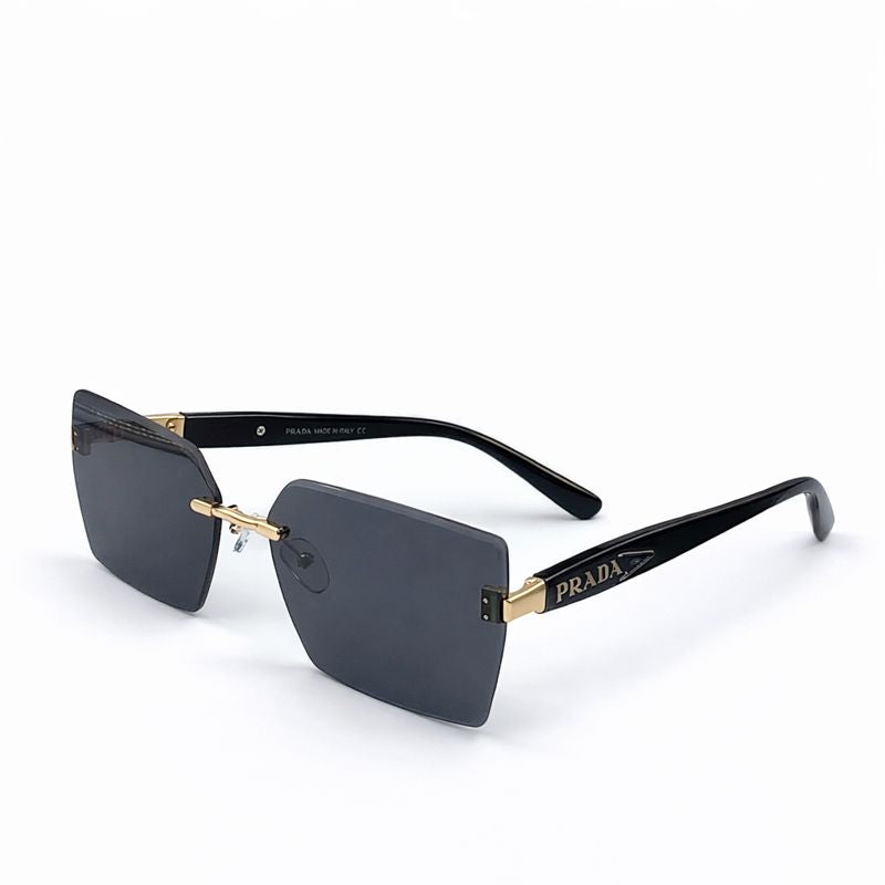 Prada — Slim Metallic Frame Sunglasses