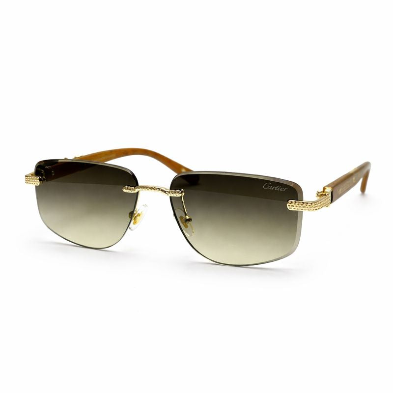 Cartier — Black Aviator Sunglasses