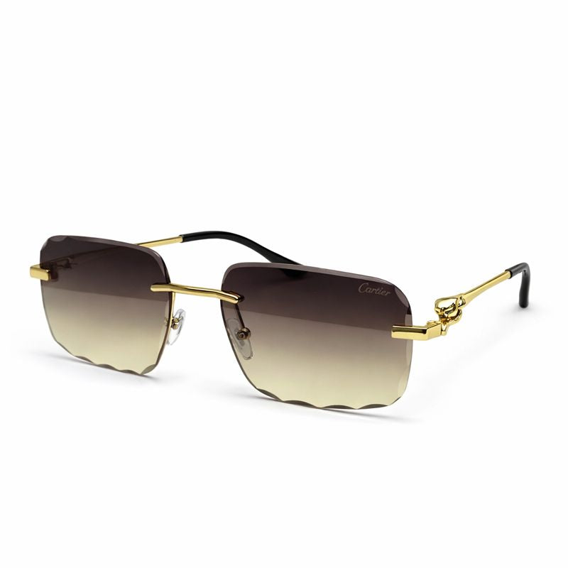 Cartier — Modern Black Lens Sunglasses