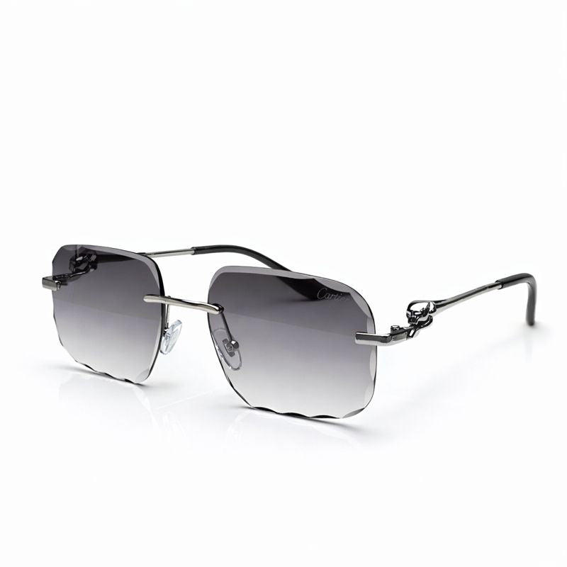 Cartier — Bold Black Lens Sunglasses