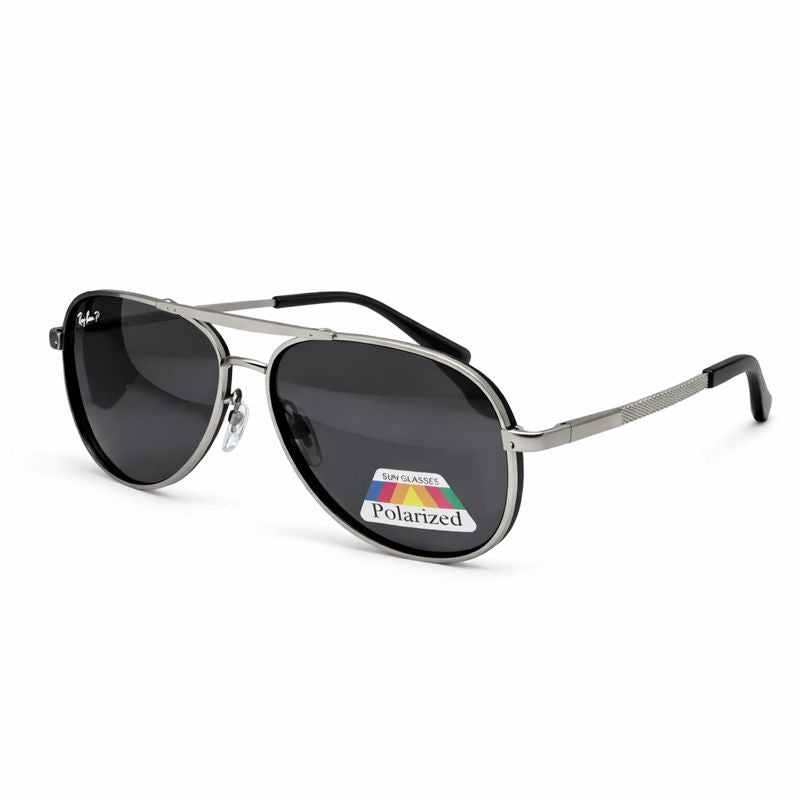 Ray-Ban — Gold-Rim Square Sunglasses