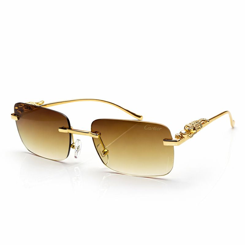 Cartier — Oversized Black Lens Sunglasses