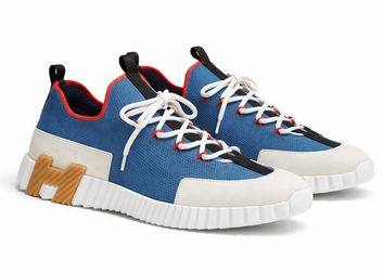 Hermès Lift Multicolore Bleu Turquin Slip-On Sneaker | Men