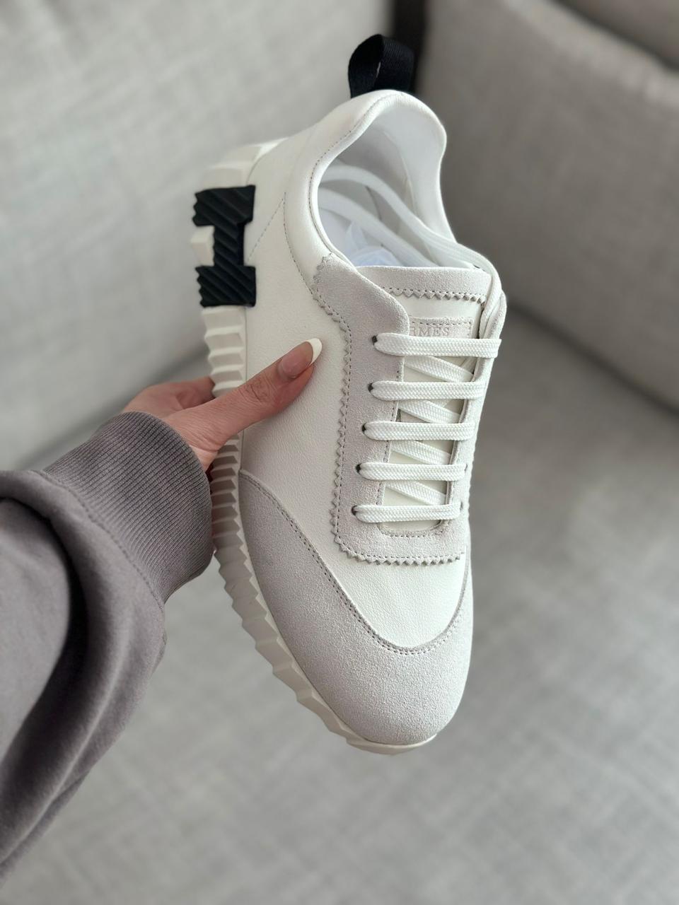 Hermès | H-Strata Leather Sneakers – Product Image 2