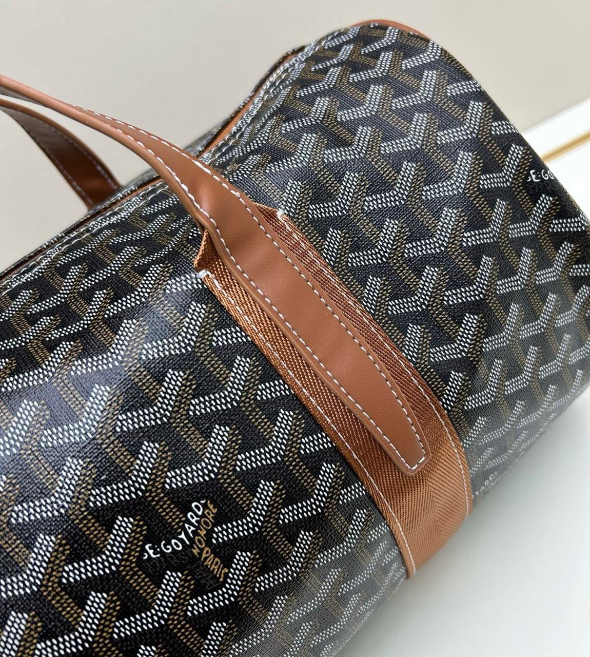 Goyard | Boeing 45 Duffel Bag – Black / Tan – Product Image 5