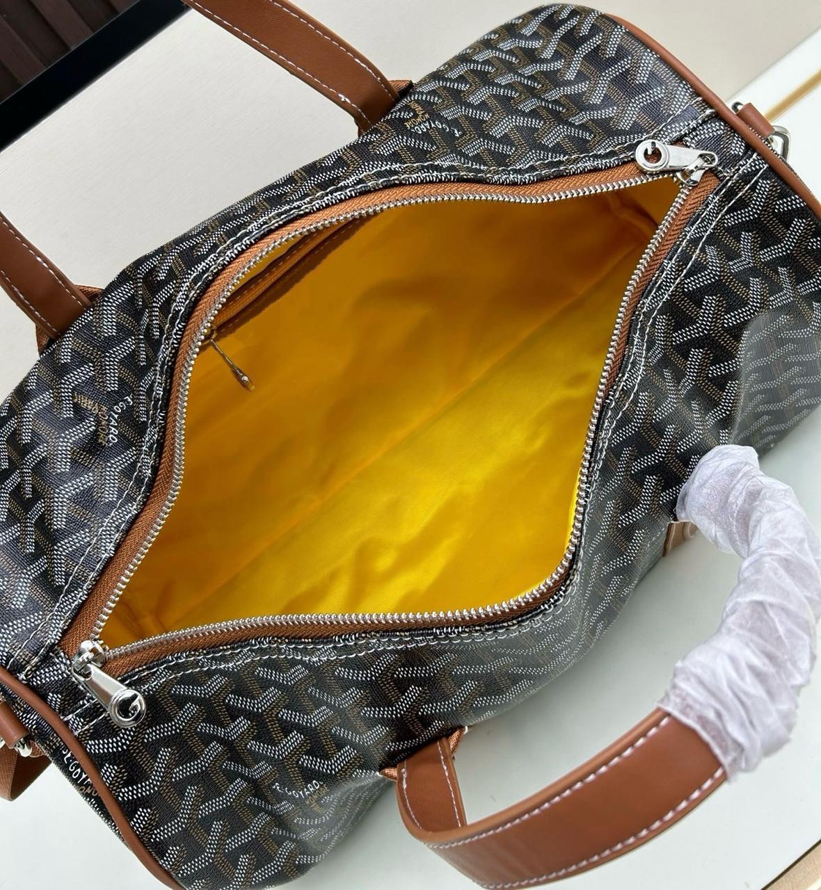 Goyard | Boeing 45 Duffel Bag – Black / Tan – Product Image 4