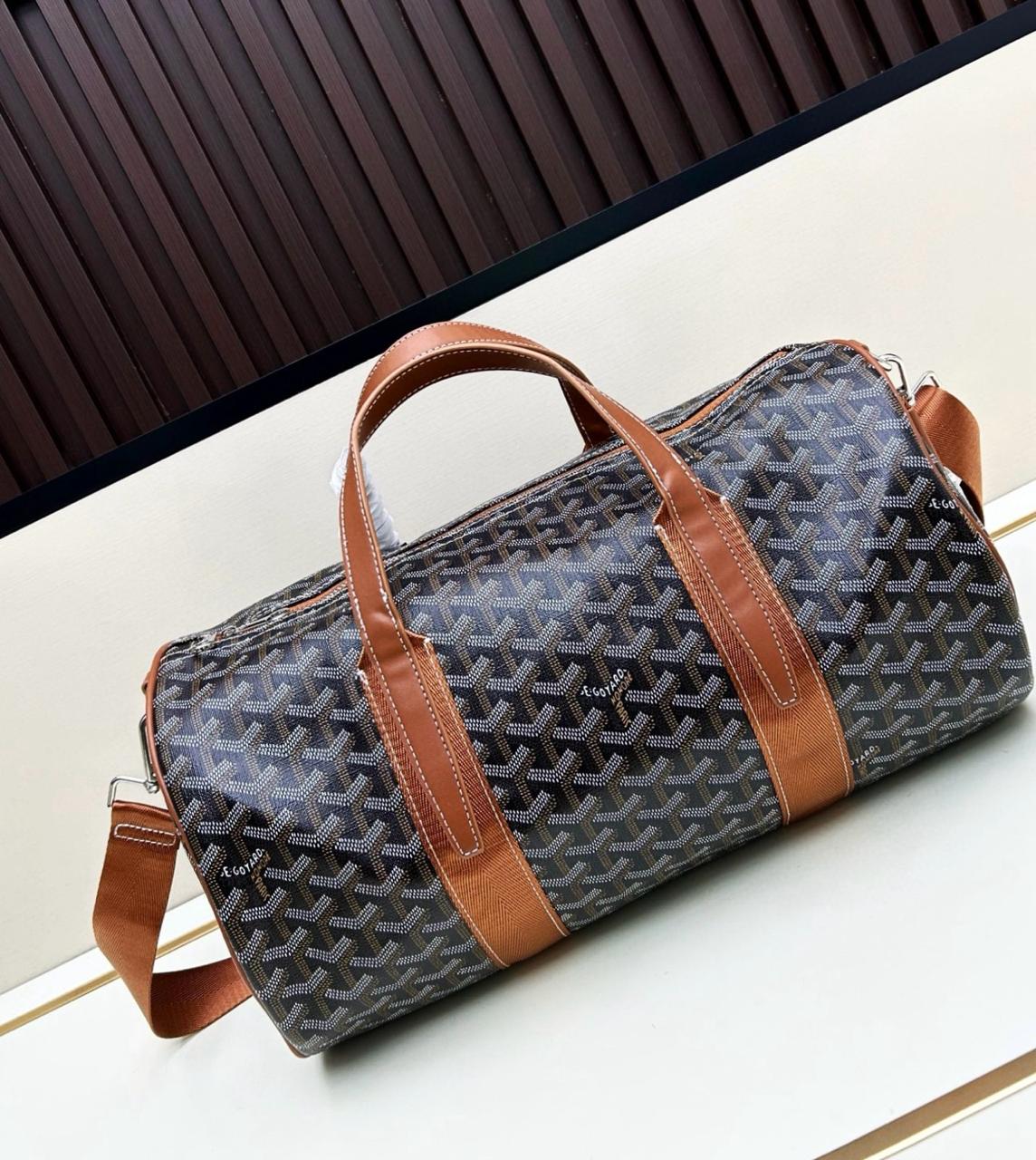 Goyard | Boeing 45 Duffel Bag – Black / Tan – Product Image 1