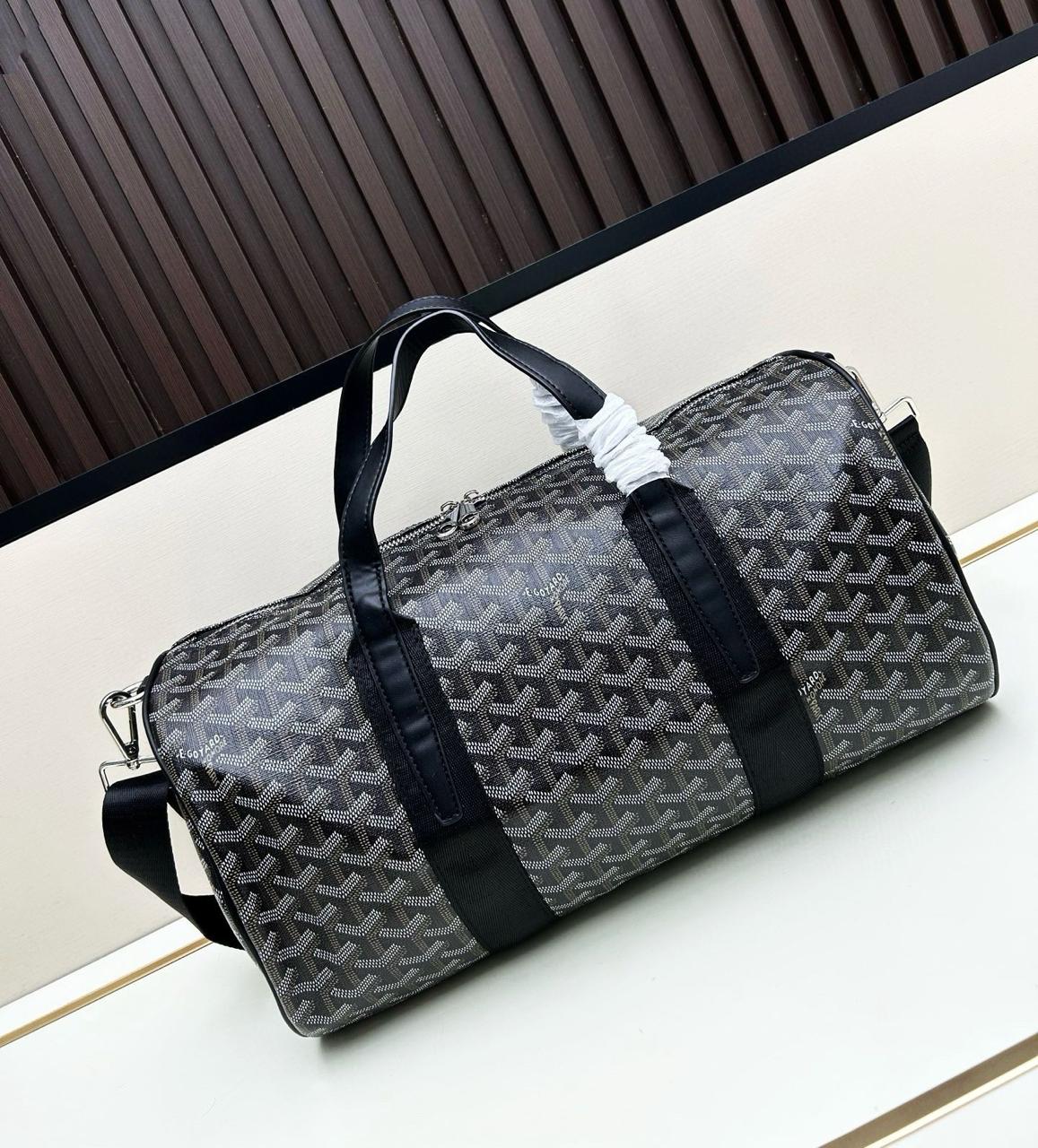 Goyard | Boeing 45 Duffel Bag – Black / Tan – Product Image 1