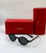 Cartier | Piccadilly Oval Sunglasses – Grey