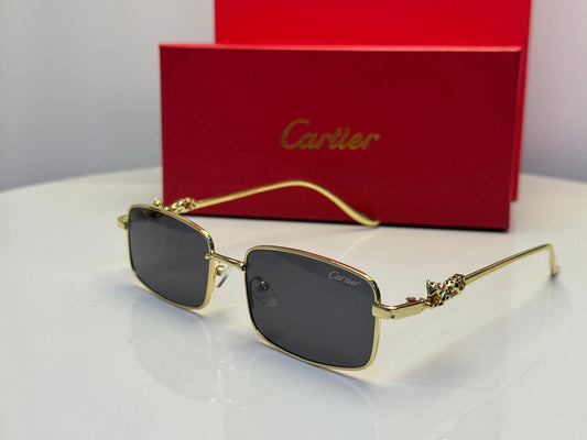 Cartier | Panthère de Cartier Sunglasses – Gold / Brown – Product Image 1
