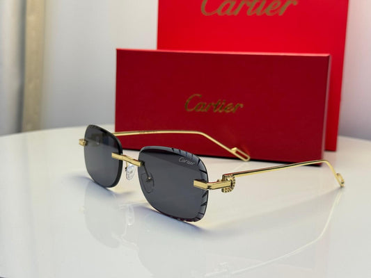 Cartier | C Decor Eyeglasses – Silver / Clear – Product Image 1