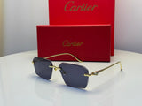 Cartier | Panthère de Cartier Rimless Eyewear – Gold / Clear / Black