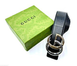 Gucci | Interlocking G Belt – Black / with Silver Black Hardware