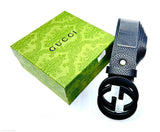 Gucci | Interlocking G Belt – Navy Blue / Blue Hardware