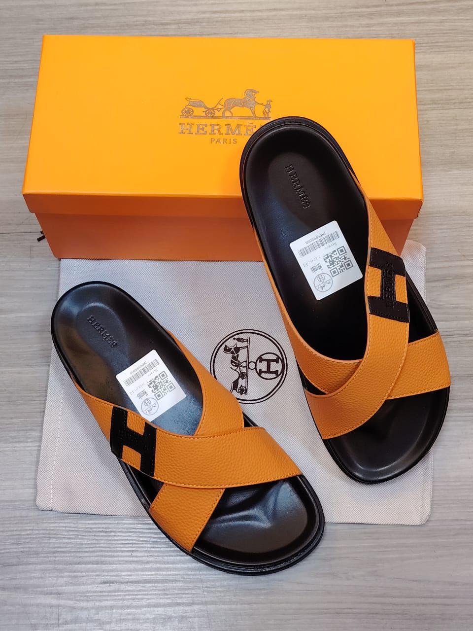 Hermès | Electric Sandals – Beige / Noir – Product Image 1