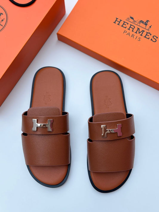 Hermès | Izmir Blanc Navy Blue Sandals – Blanc Navy Blue – Product Image 1