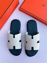 Hermès | Izmir Sandals – Noir / Orange