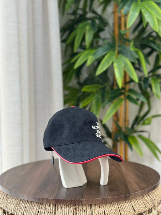 Gucci | GG Canvas Leather Brim Baseball Cap – Black – Product Image 1
