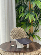 Gucci | GG Canvas Leather Baseball Cap – Burgundy