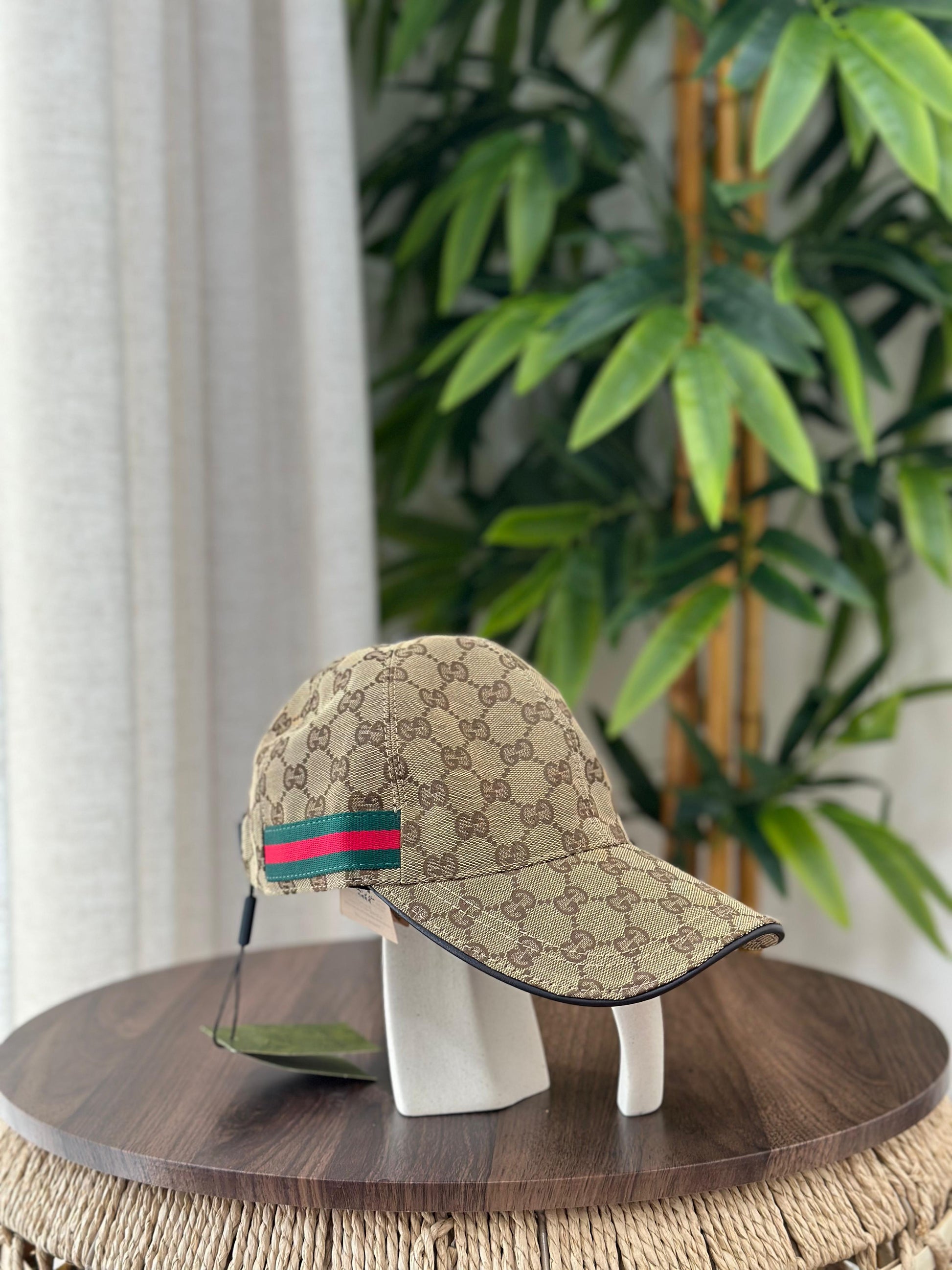 Gucci | GG Canvas Double G Baseball Cap – Beige / Ebony – Product Image 1