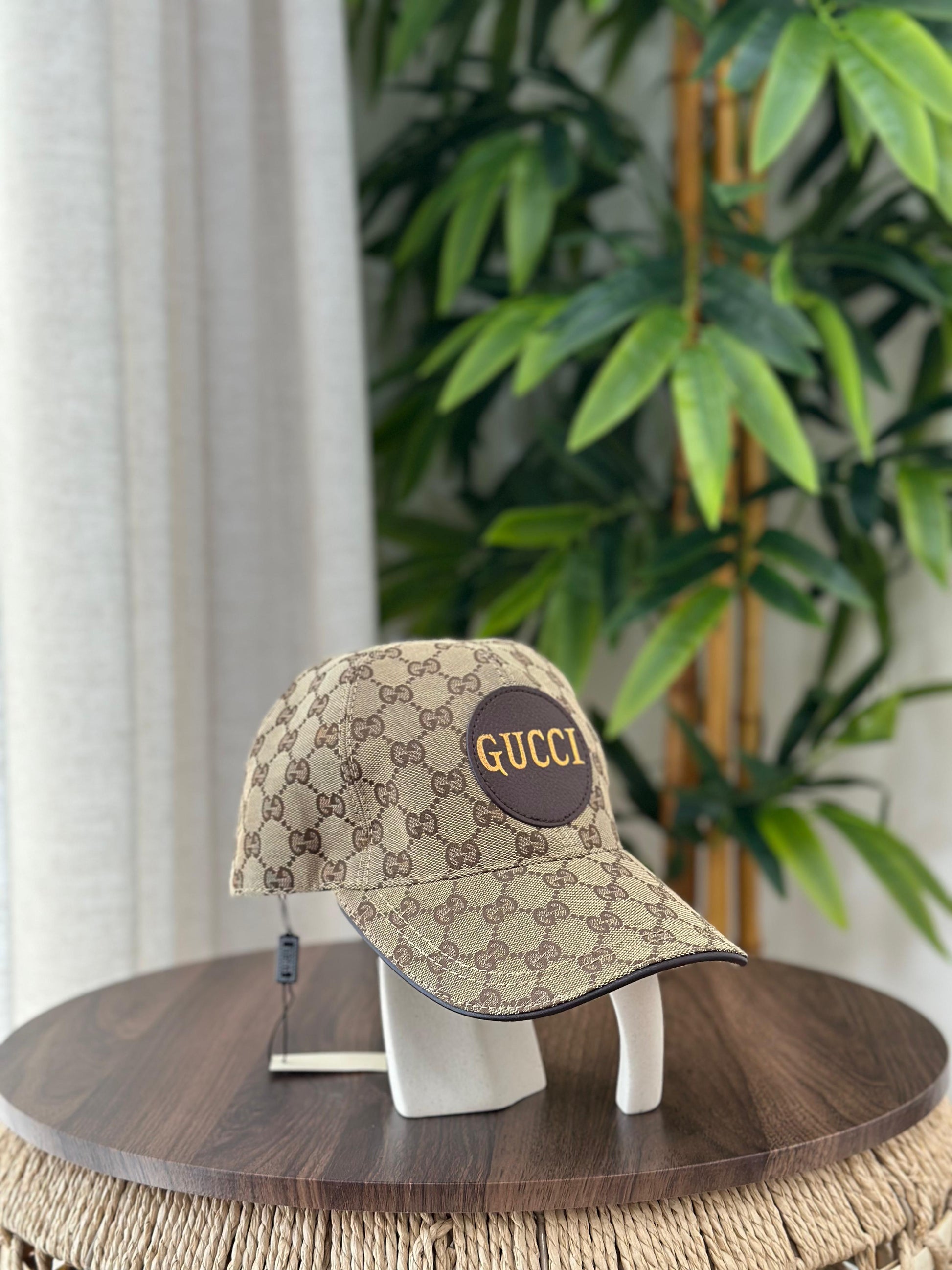 Gucci | Jumbo GG Canvas Baseball Cap – Camel / Ebony – Product Image 1