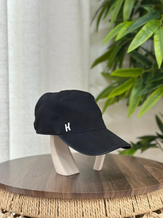 Hermès | Miles H Circle Cap – Beige / Orange – Product Image 1
