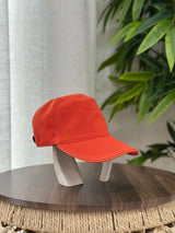 Hermès | Serena H Couronne Cap – Off White / Orange