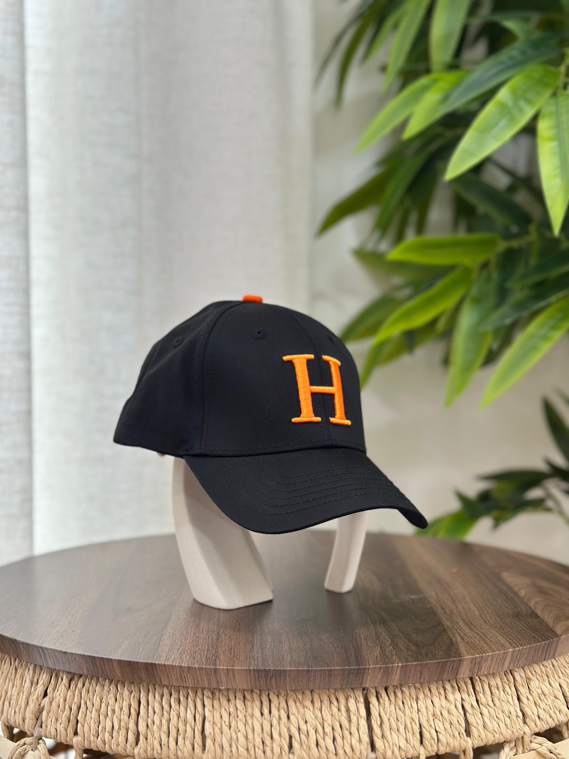 Hermès | Miles H Circle Cap – Orange / Black – Product Image 1