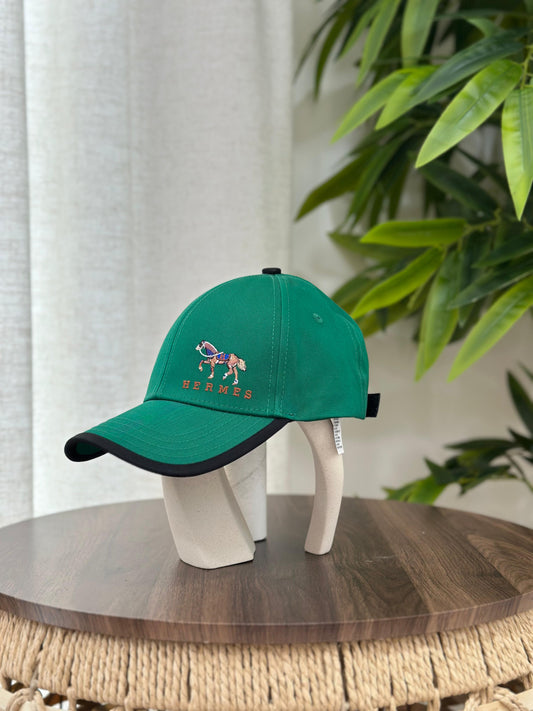 Hermès | Nevada Baseball Cap – Orange / White – Product Image 1
