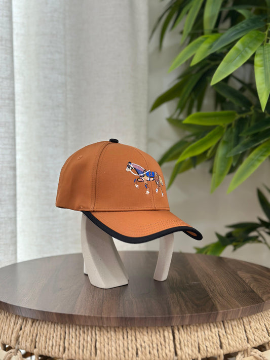Hermès | Steppe Baseball Cap – White / Orange – Product Image 1