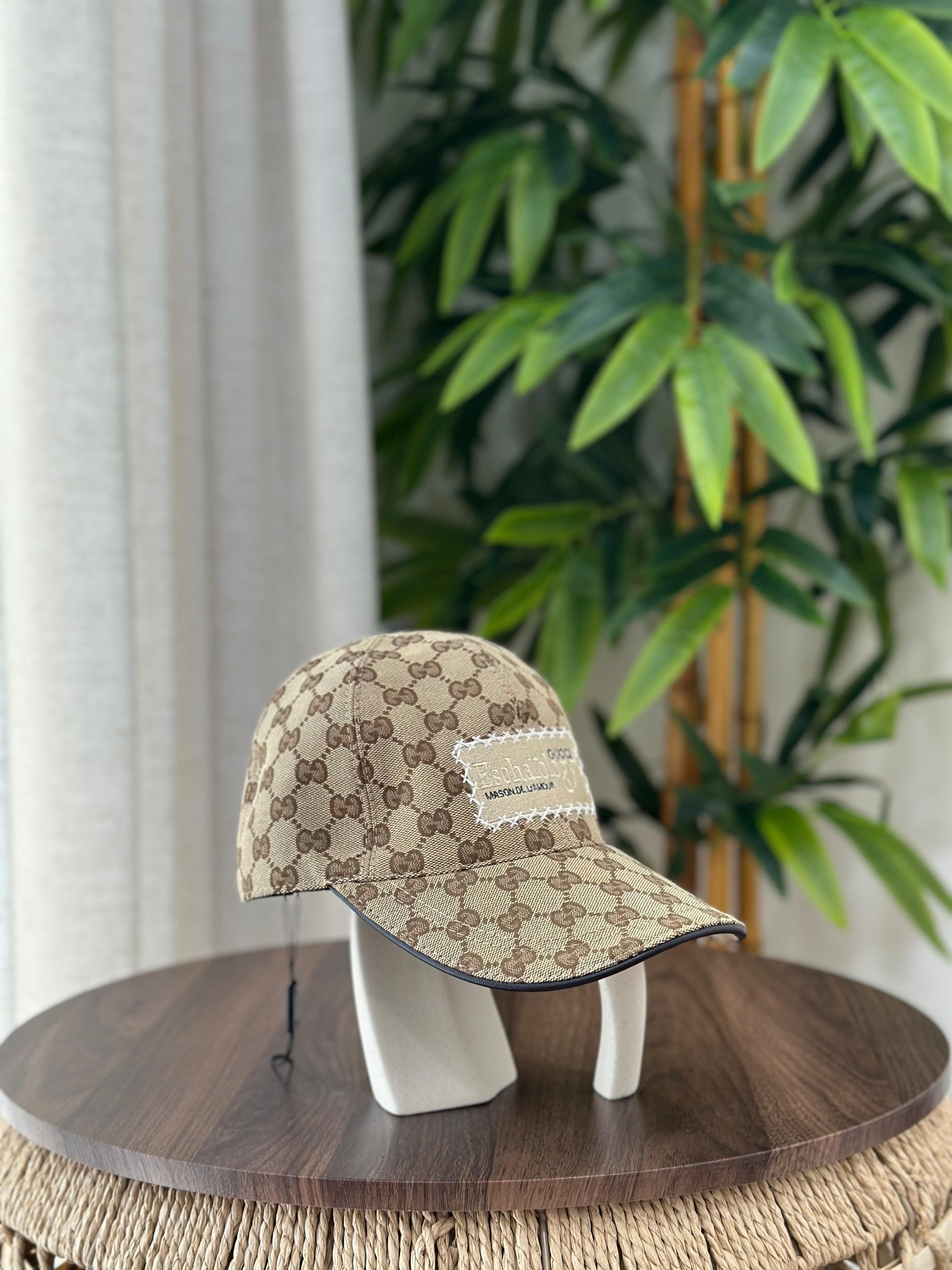 Gucci | GG Denim Baseball Cap – Light Blue / White – Product Image 1