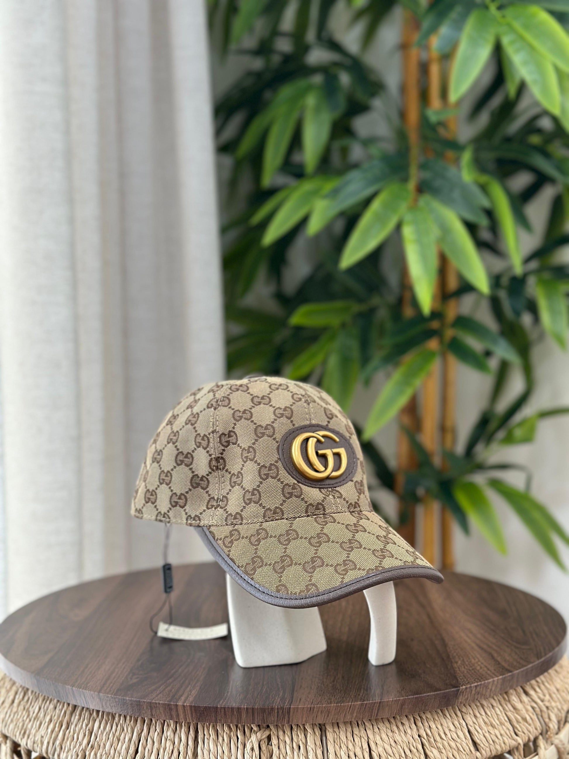 Gucci | GG Canvas Double G Baseball Cap – Beige / Ebony – Product Image 1
