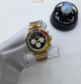 Rolex | Cosmograph Daytona Rainbow Watch – White / Gold / Platinum