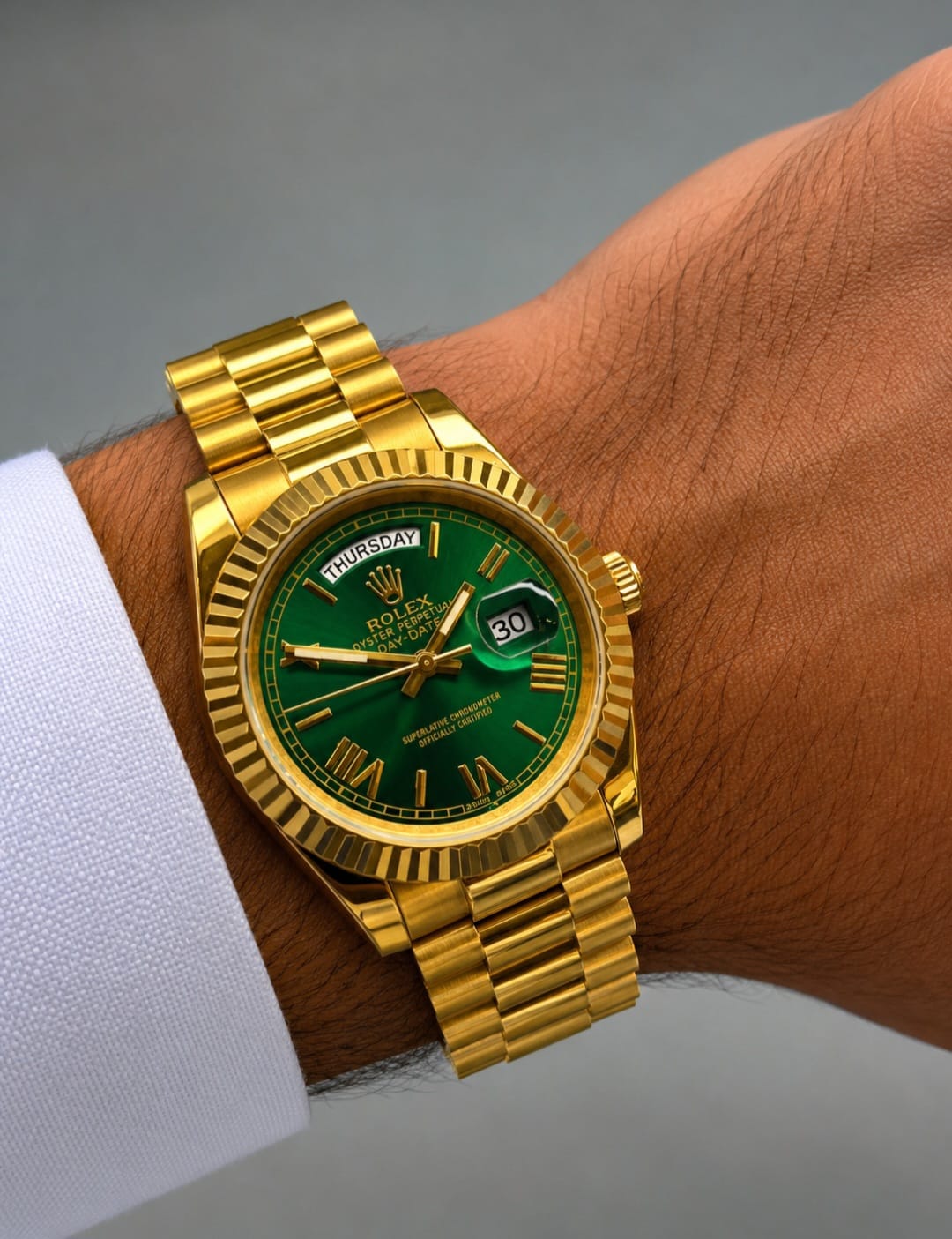 Rolex | Day Date 40 Everose Watch – Rose / Gold – Product Image 1
