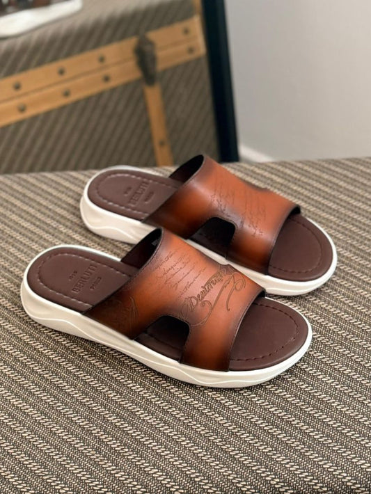 Hermès | Empire Poppy Feu Sandals – Orange – Product Image 1
