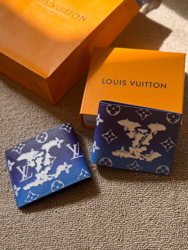 Louis Vuitton | Multiple Bleach Wallet – Black / Light Blue – Product Image 1